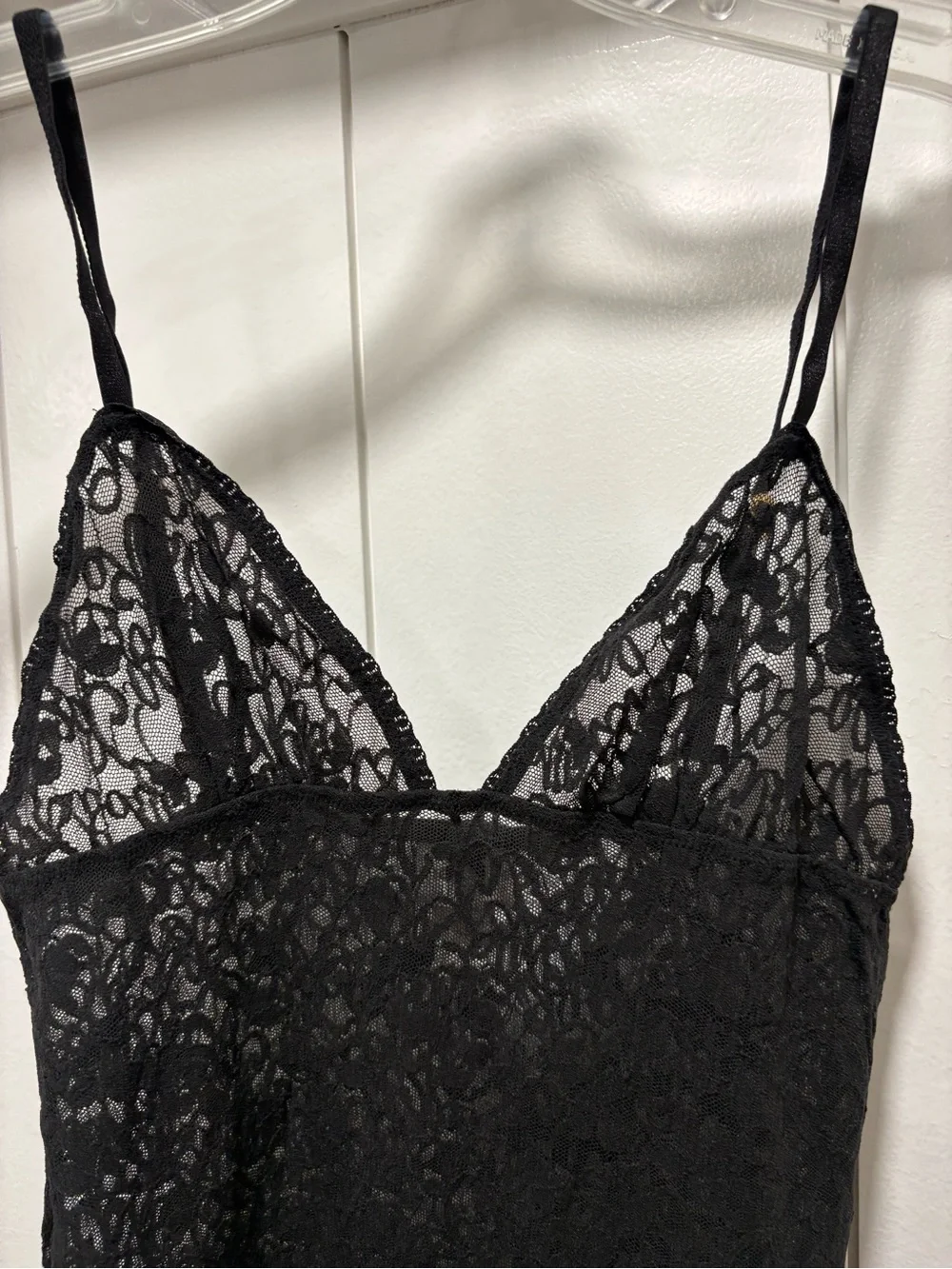 Victoria's Secret Silver Label Cami Lace Black Mini Dress Size XS Vintage